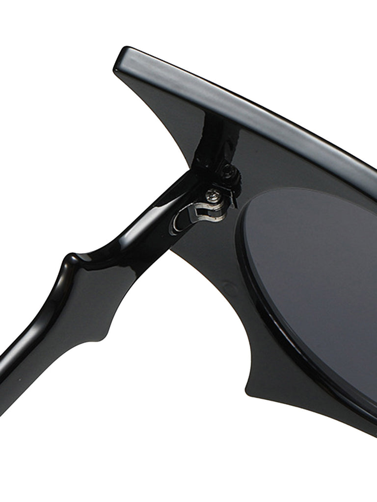 Schwarz Halloween Fledermaus Flügel Gothic Sonnenbrille