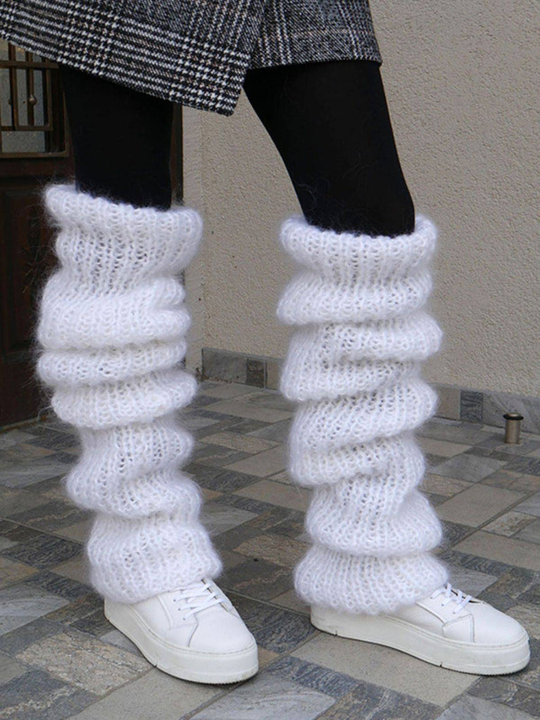 Mohair Gestrickt Lang-Pile Socken