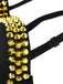 Schwarz 1980er Gothic Halloween Punk Nieten Leibchen