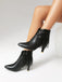 Metallisch Quaste Spitzer Spitze Stiletto Chelsea Stiefel