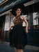 Rot 1950er Glitzer Patchwork Kleid