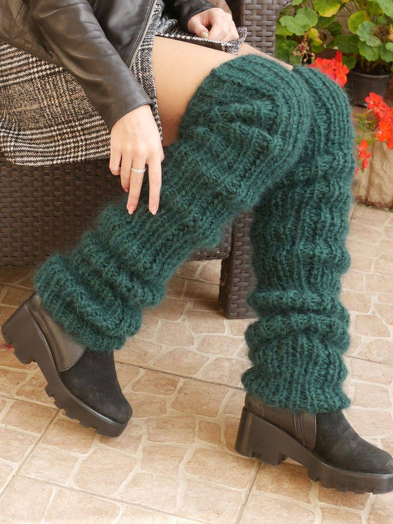 Mohair Gestrickt Lang-Pile Socken