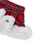 Rot 1960er Plaid Roher Saum Pyjama Sets