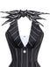Schwarz 1960er Nightmare Before Christmas Jack Streifen Kleid
