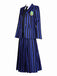 Blau 1940er Streifen Wednesday Addams Uniform Set