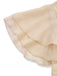 Sekt 1950er Satin Tüll Cocktail Kleid