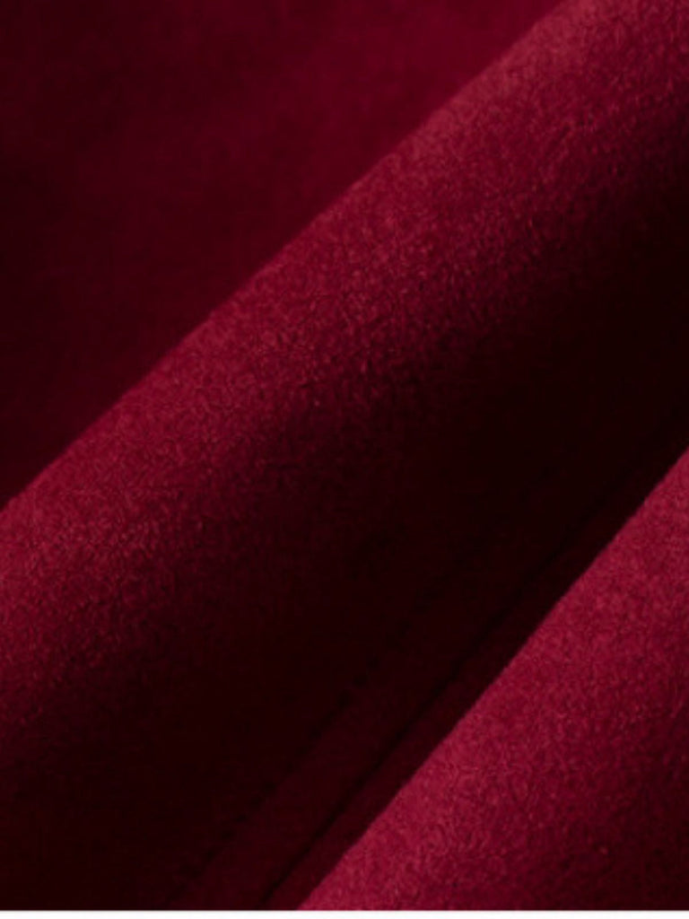 1980er Solide Revers Ssuede Leder Jacke