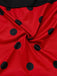 Rot 1960er Miraculous LADYBUG Bubble Cosplay Kostüm Set