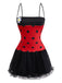 Rot 1960er Miraculous LADYBUG Bubble Cosplay Kostüm Set