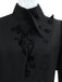 Schwarz 1940er Gothic Wicked-Inspiriert Elphaba Blumen Hexenkleid