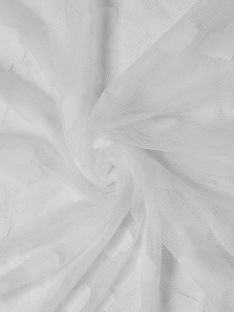 1930er Herz Dot Spitze Spaghettiträger Nachthemd