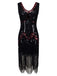 1920ER PERLEN PAILLETTEN FRANSEN VINTAGE KLEID