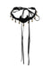 Schwarzer Mond & Sterne Flanell-Halloween-Halskette