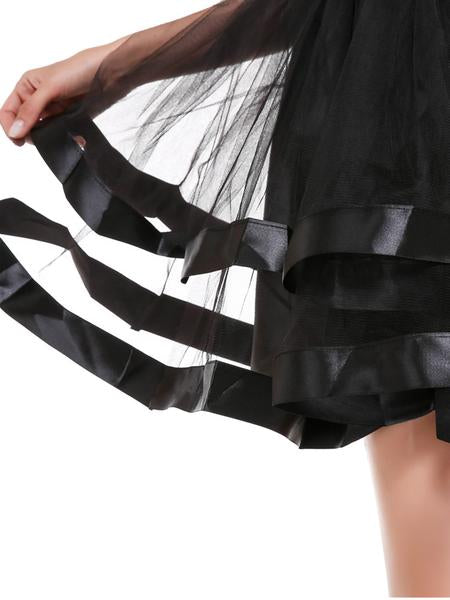 SCHWARZ 1950ER PETTICOAT TUTU KRINOLINE