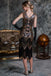 1920ER PERLEN PAILLETTEN FRANSEN VINTAGE KLEID