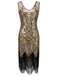 1920ER ROSA BLUMEN PAILLETTEN FLAPPER KLEID