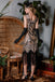 1920ER ROSA BLUMEN PAILLETTEN FLAPPER KLEID