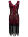1920ER ROSA BLUMEN PAILLETTEN FLAPPER KLEID