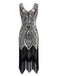1920ER PAILLETTEN FRANSEN KLEID