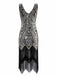 1920ER PAILLETTEN FRANSEN KLEID