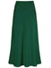 1930er Hohe-Taille Satin Solide Meerjungfrauen Rock