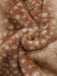 Braune 50er Kunstpelz-Kurzjacke mit Hirschprint