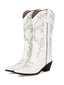 Weiß Vintage Stickerei Western Cowboy Stiefel