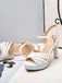 Funkeln PU Leder High Heel Sandalen