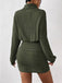 1960er Rippstrick Rollkragen Pullover Enges Kleid