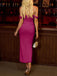 1930er Solide Schulterfrei Bodycon Maxi Kleid