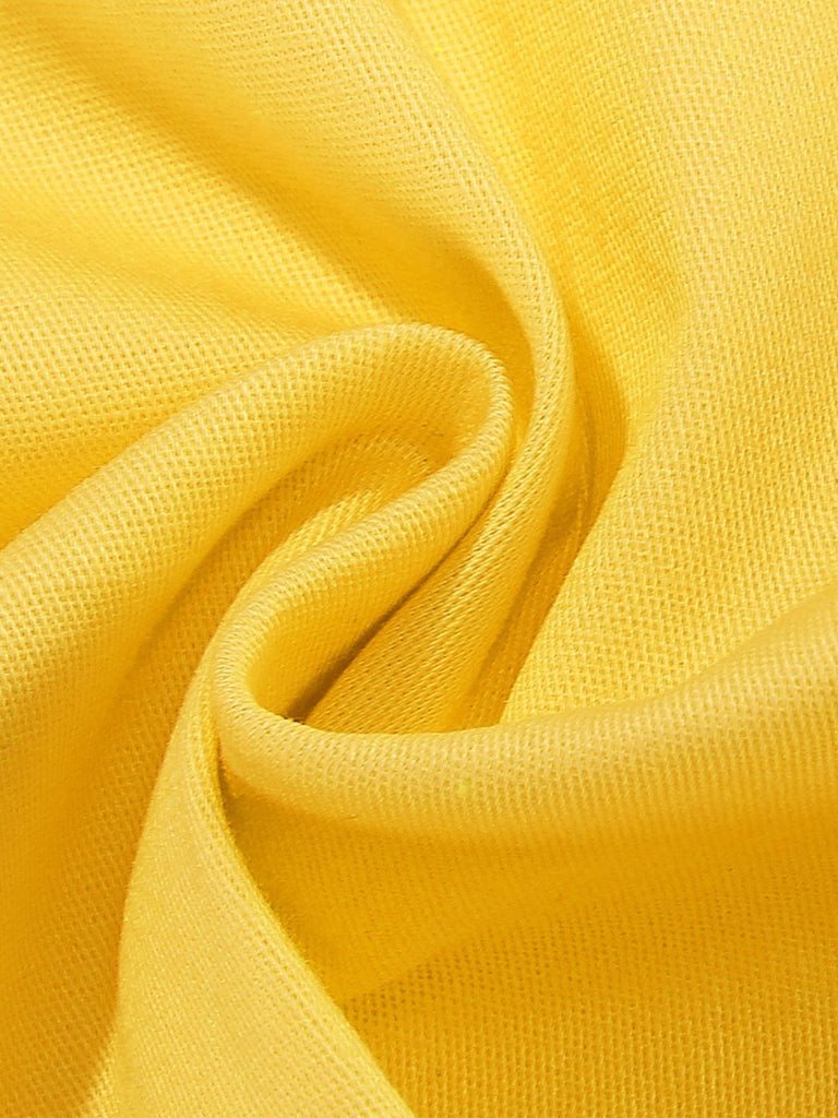 1950er Solide Matrosen Kragen Schleife Ärmellos Kleid