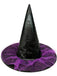 Lila Spitzer Halloween Leder Hexen Hut