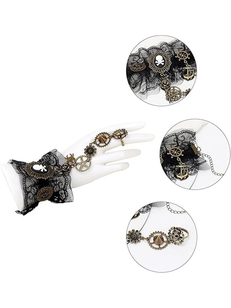 Retro Steampunk Halloween Skeleton Gang Armband