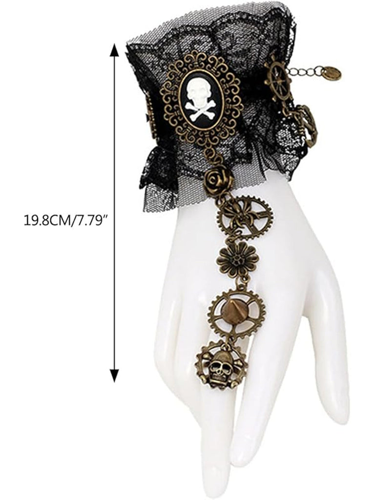 Retro Steampunk Halloween Skeleton Gang Armband