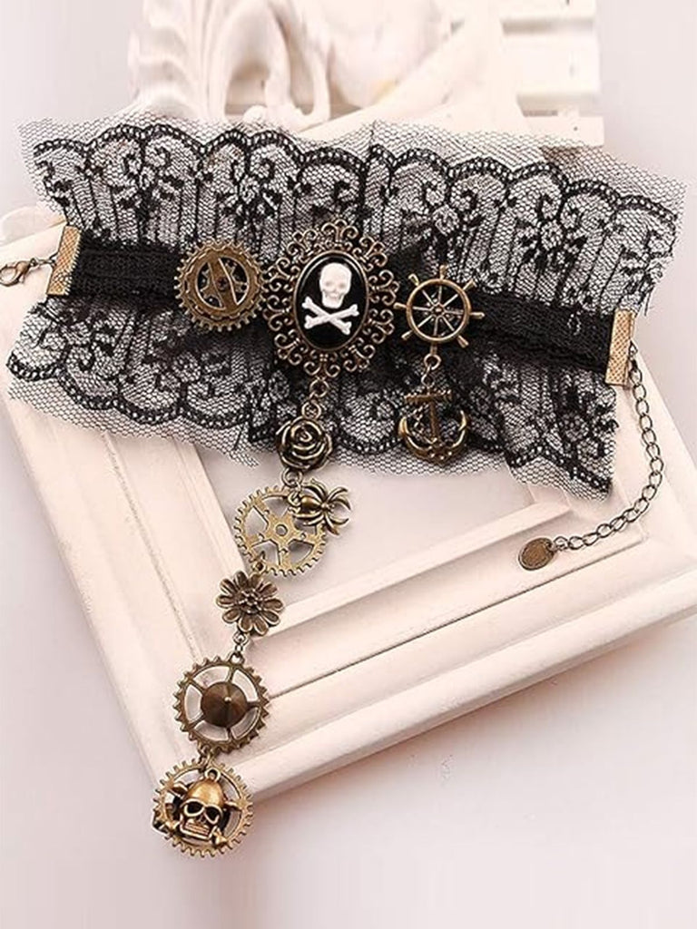 Retro Steampunk Halloween Skeleton Gang Armband