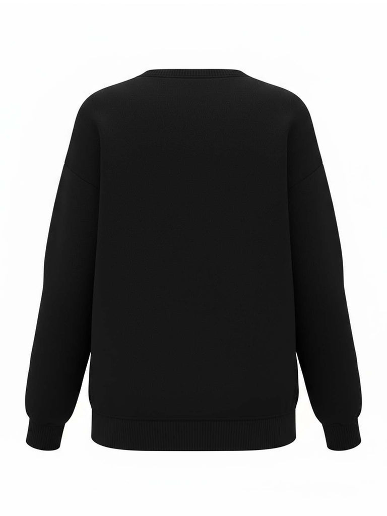 1980er Weihnachtsbaum Paillette Pullover