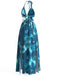 30er Maxikleid mit Neckholder und Blumen