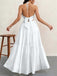 30er Maxikleid mit V-Ausschnitt und Neckholder