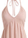 30er Maxikleid mit V-Ausschnitt und Neckholder