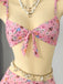 40er Bikini-Set mit Ditsy-Blumen und Rüschen