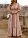 Paisley-Kleid im Vintage-Stil der 1940er Jahre mit V-Ausschnitt – Vintage-Kleid, Retro-Mode