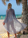 50er Bikini-Set & Cover-Up mit Neckholder und Print