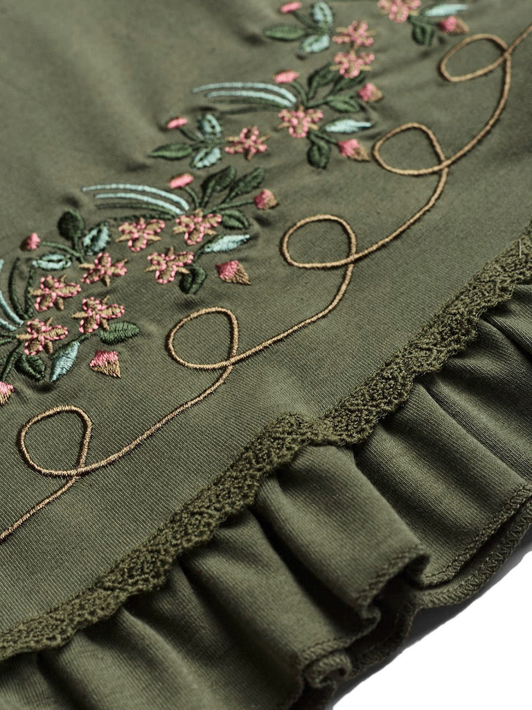 50er mit Blumen und Trägertop