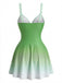 40er Badekleid mit Ombre und Gespiegelt