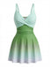 40er Badekleid mit Ombre und Gespiegelt