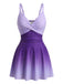 40er Badekleid mit Ombre und Gespiegelt