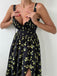 50er Kleid mit V-Ausschnitt und Hohe Taille