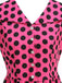 50er Swingkleid mit Kappärmel und Polka-Dots