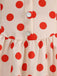 50er Swingkleid mit Kappärmel und Polka-Dots