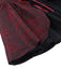 Bordeauxrotes 50er Gothic Jacquard-Kleid mit Rosen und Schnürung